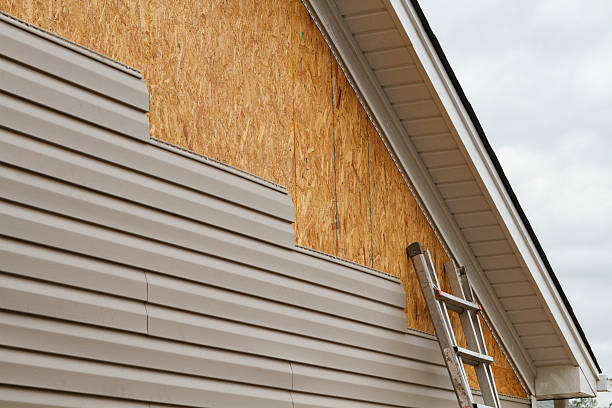Professional Vinyl Siding technician working in Winchester, IL